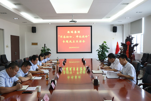 西瑞集團(tuán)召開領(lǐng)導(dǎo)班子 “不忘初心、牢記使命”專題民主生活會(huì)